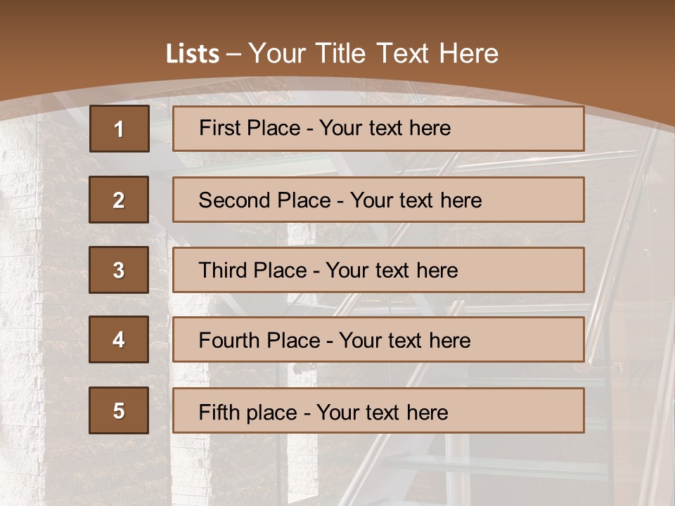 Square Urban Light PowerPoint Template