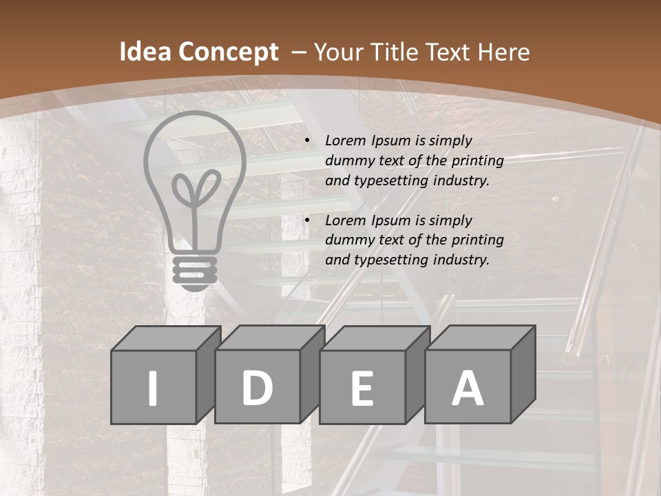 Square Urban Light PowerPoint Template