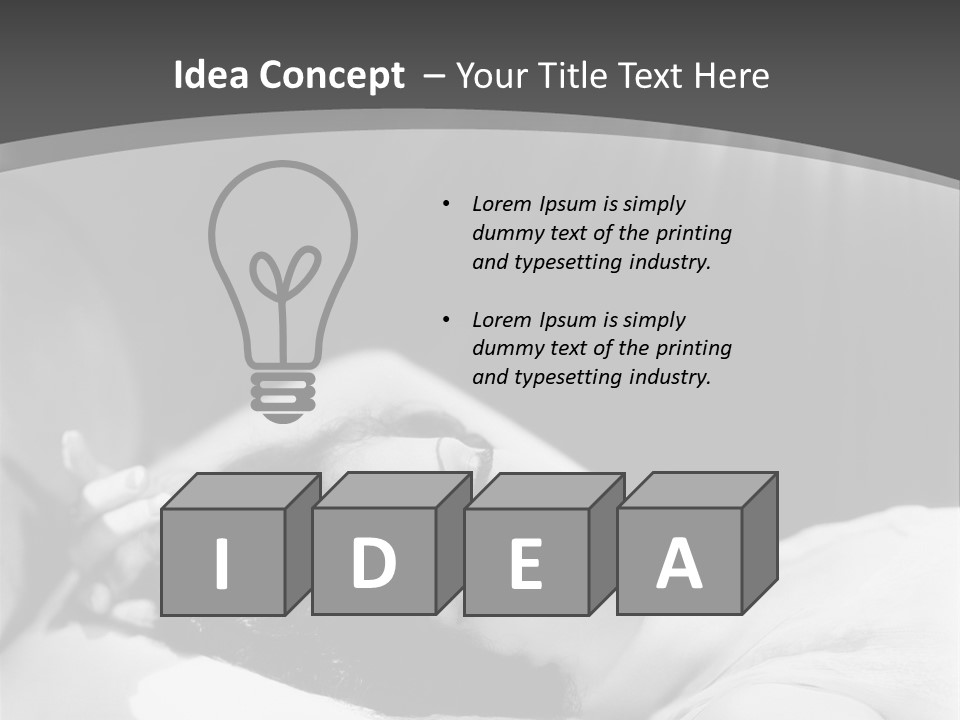 Light Globe Tall PowerPoint Template