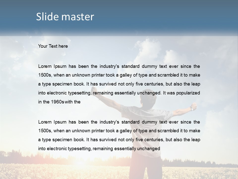 View Concept Light PowerPoint Template