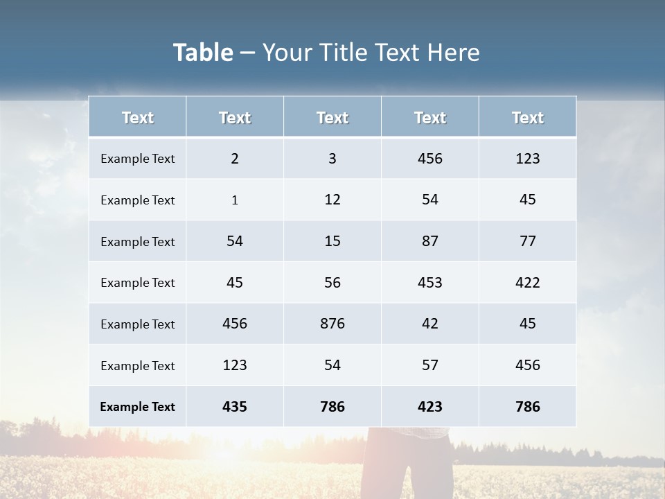 View Concept Light PowerPoint Template