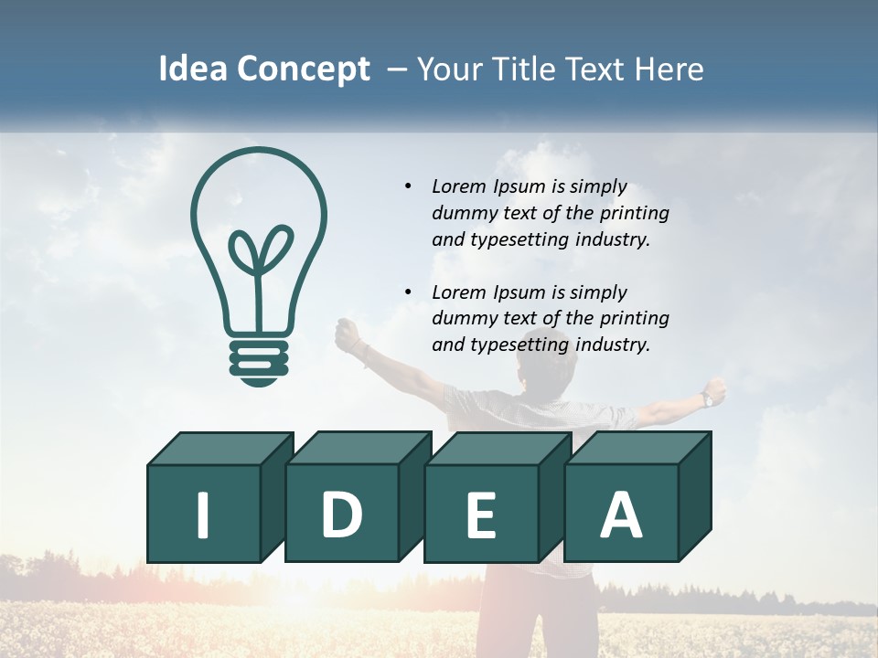 View Concept Light PowerPoint Template