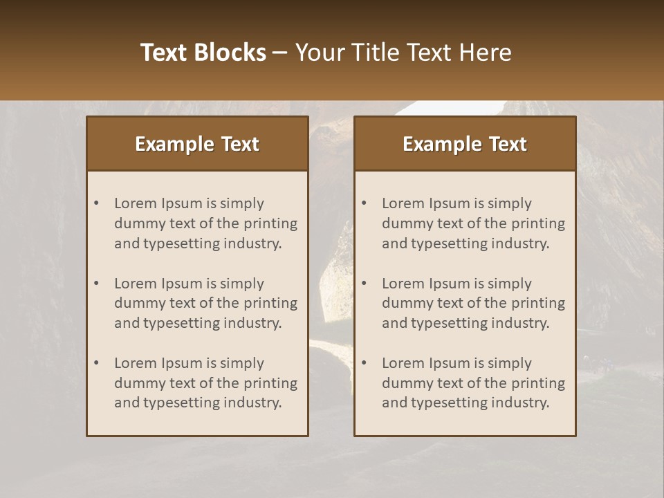 Cityscape High Town PowerPoint Template