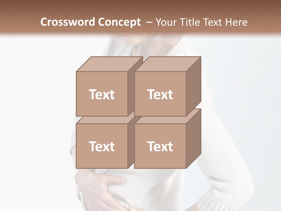 Grey Square City PowerPoint Template