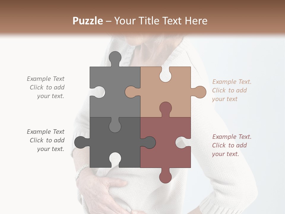 Grey Square City PowerPoint Template