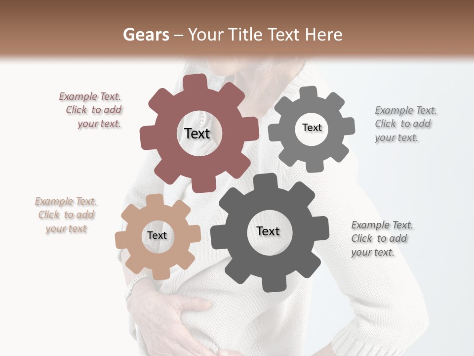 Grey Square City PowerPoint Template