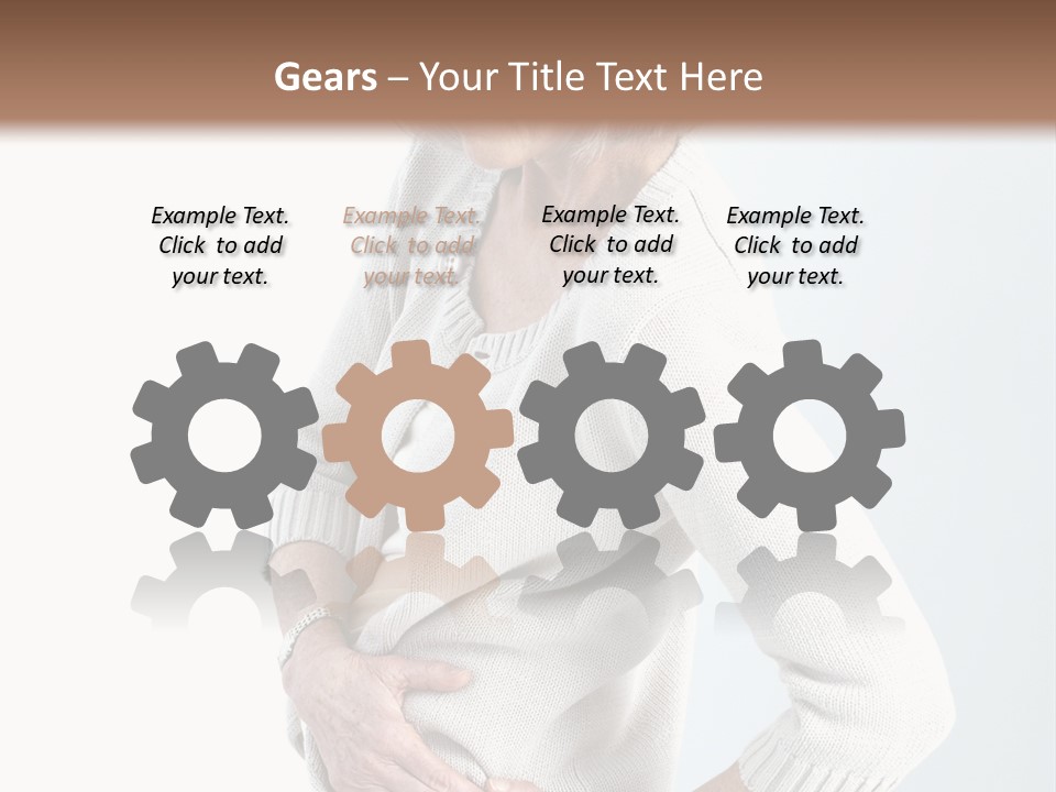 Grey Square City PowerPoint Template