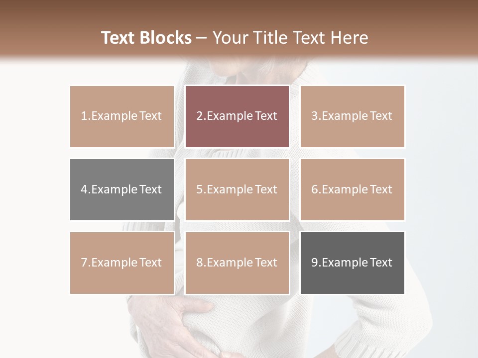 Grey Square City PowerPoint Template