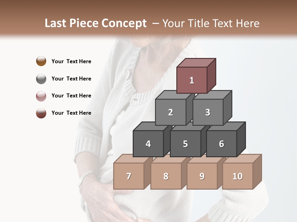 Grey Square City PowerPoint Template