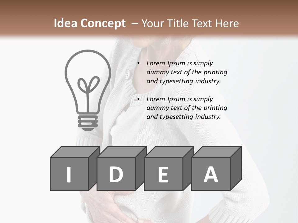 Grey Square City PowerPoint Template