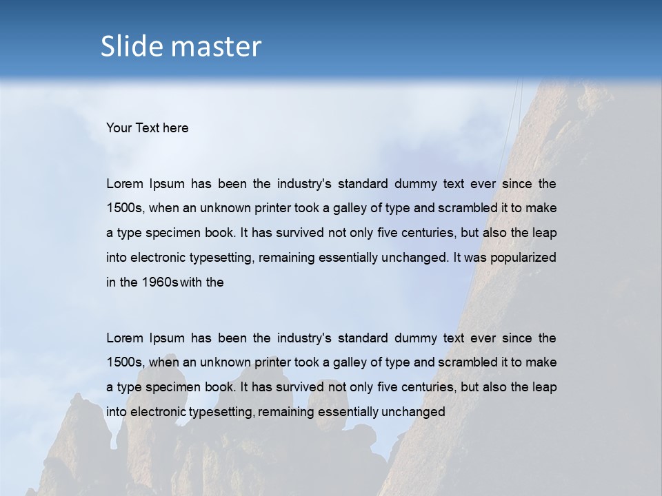 Globe Black House PowerPoint Template