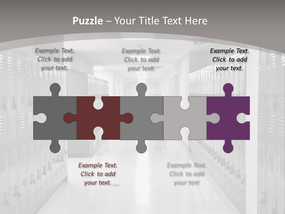 Downtown Black Building PowerPoint Template