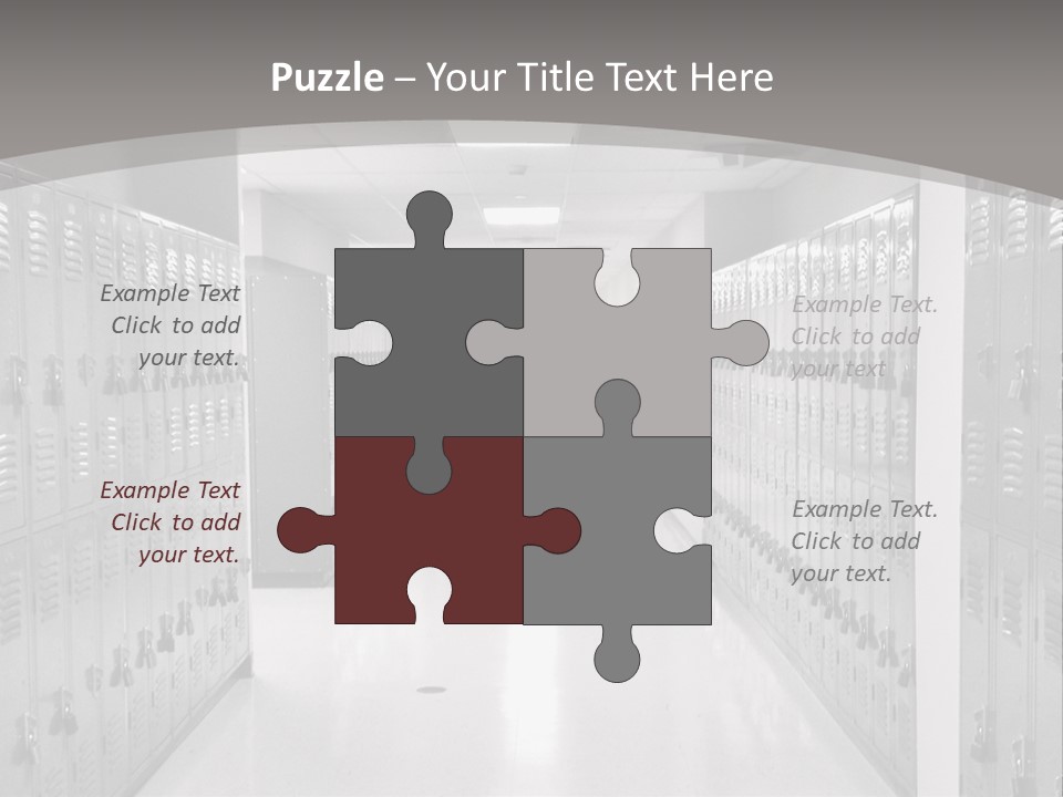 Downtown Black Building PowerPoint Template