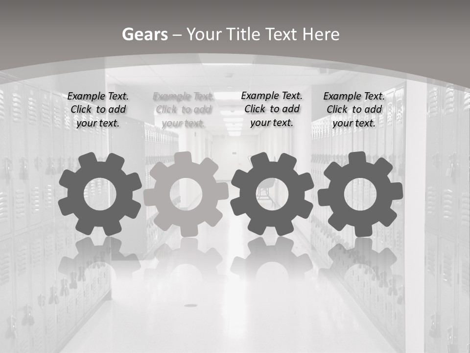 Downtown Black Building PowerPoint Template