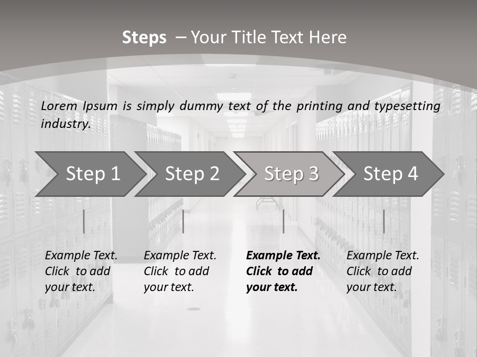 Downtown Black Building PowerPoint Template