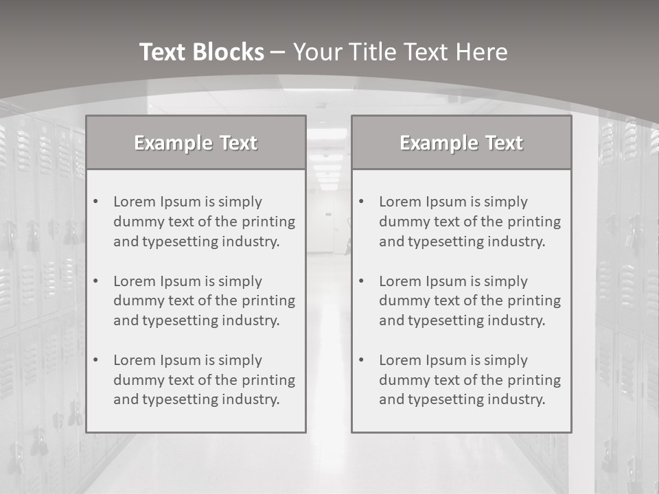 Downtown Black Building PowerPoint Template