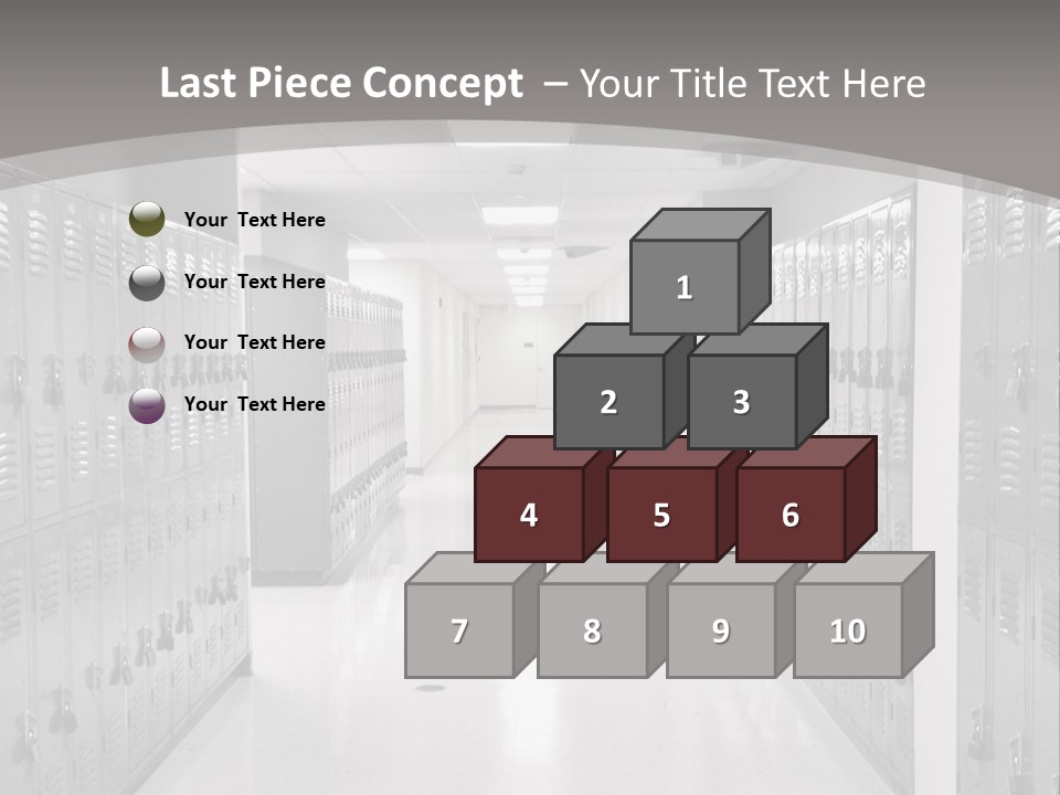 Downtown Black Building PowerPoint Template