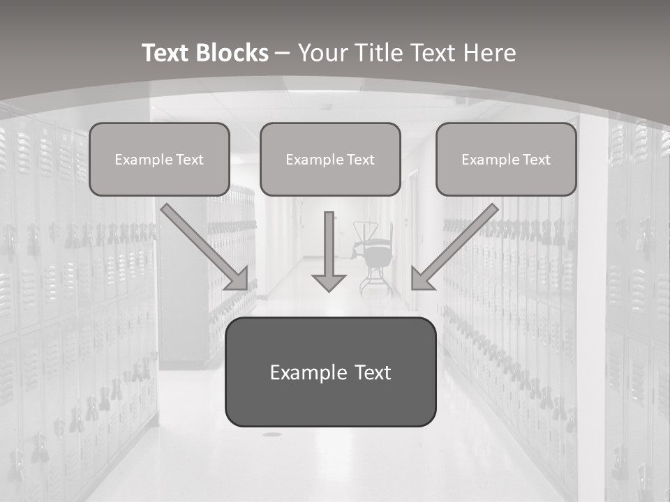 Downtown Black Building PowerPoint Template