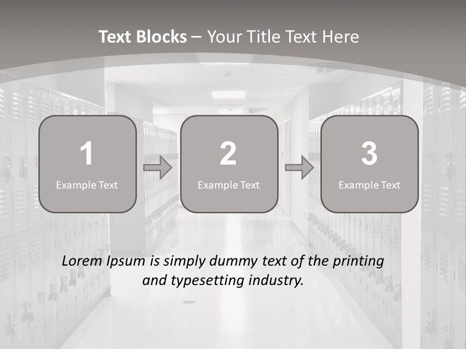 Downtown Black Building PowerPoint Template