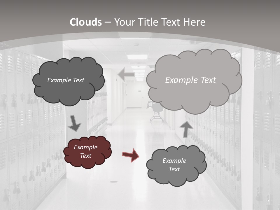 Downtown Black Building PowerPoint Template