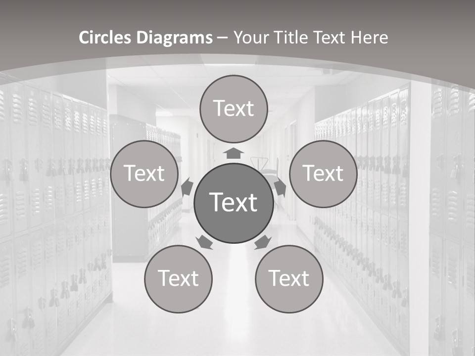 Downtown Black Building PowerPoint Template