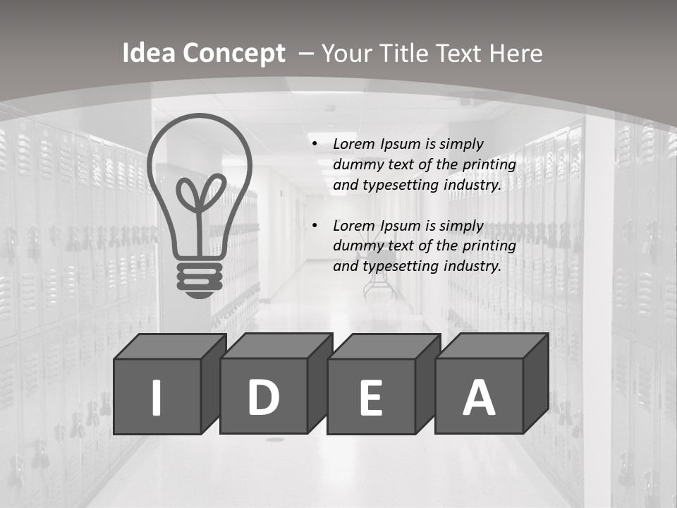 Downtown Black Building PowerPoint Template