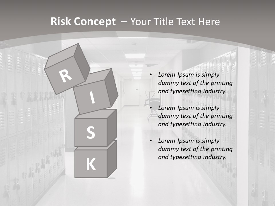 Downtown Black Building PowerPoint Template