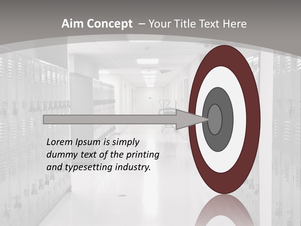 Downtown Black Building PowerPoint Template