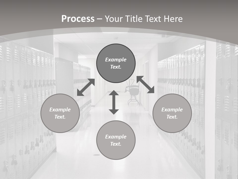 Downtown Black Building PowerPoint Template