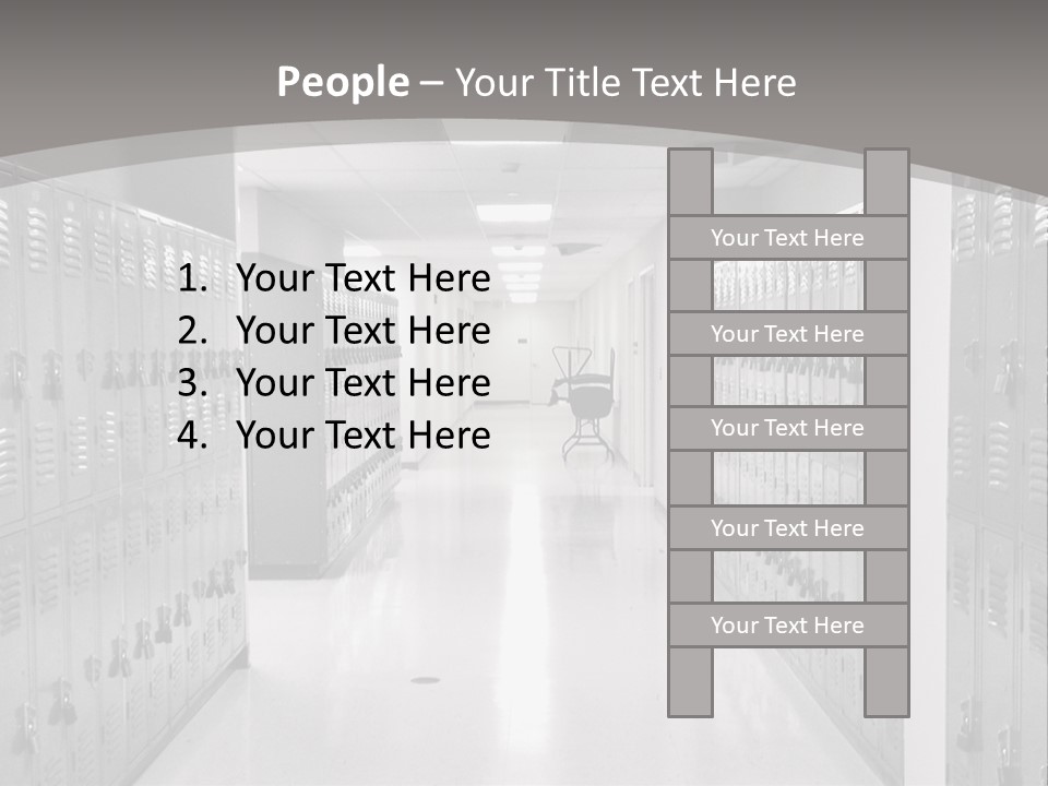 Downtown Black Building PowerPoint Template