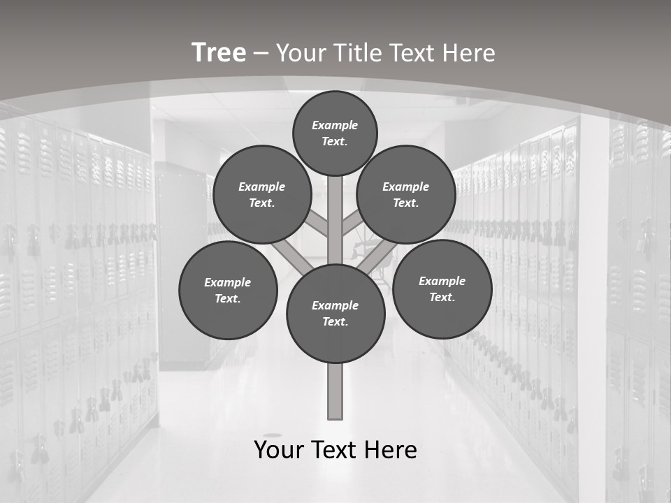 Downtown Black Building PowerPoint Template