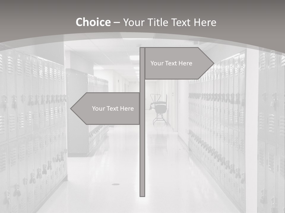 Downtown Black Building PowerPoint Template