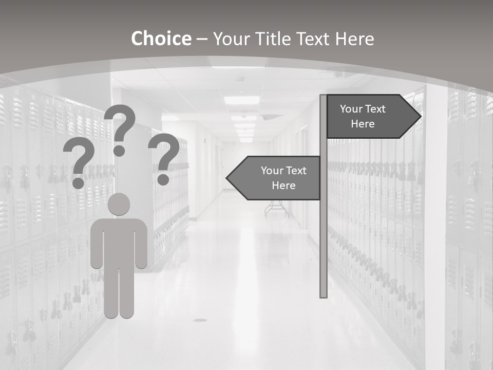 Downtown Black Building PowerPoint Template