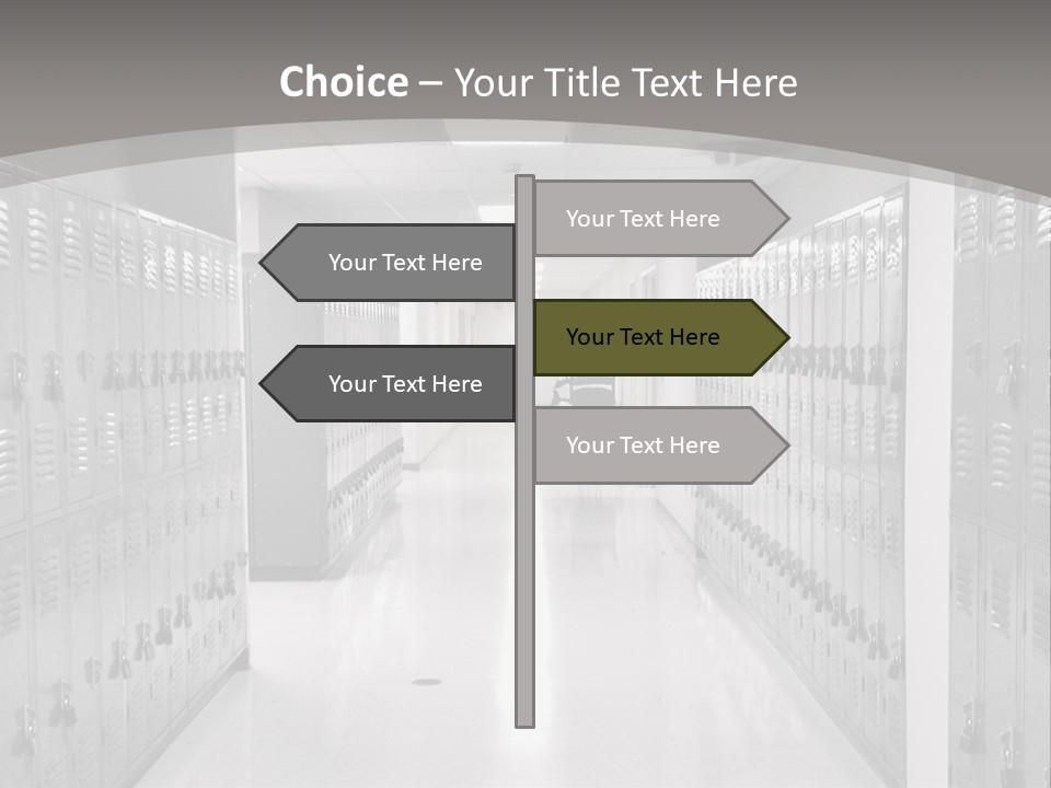 Downtown Black Building PowerPoint Template