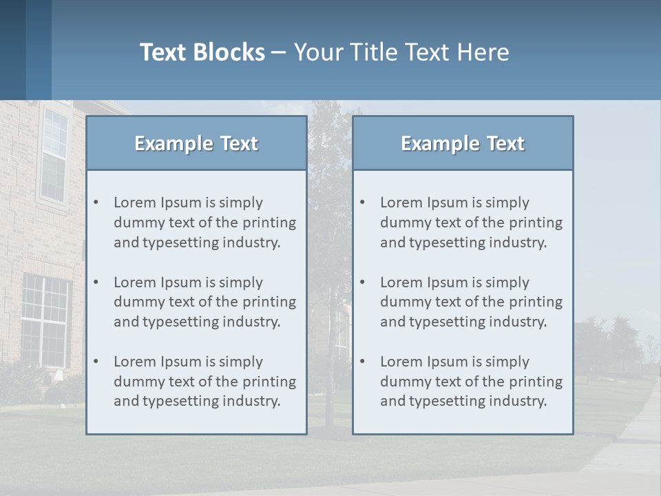 Render Illustration City PowerPoint Template
