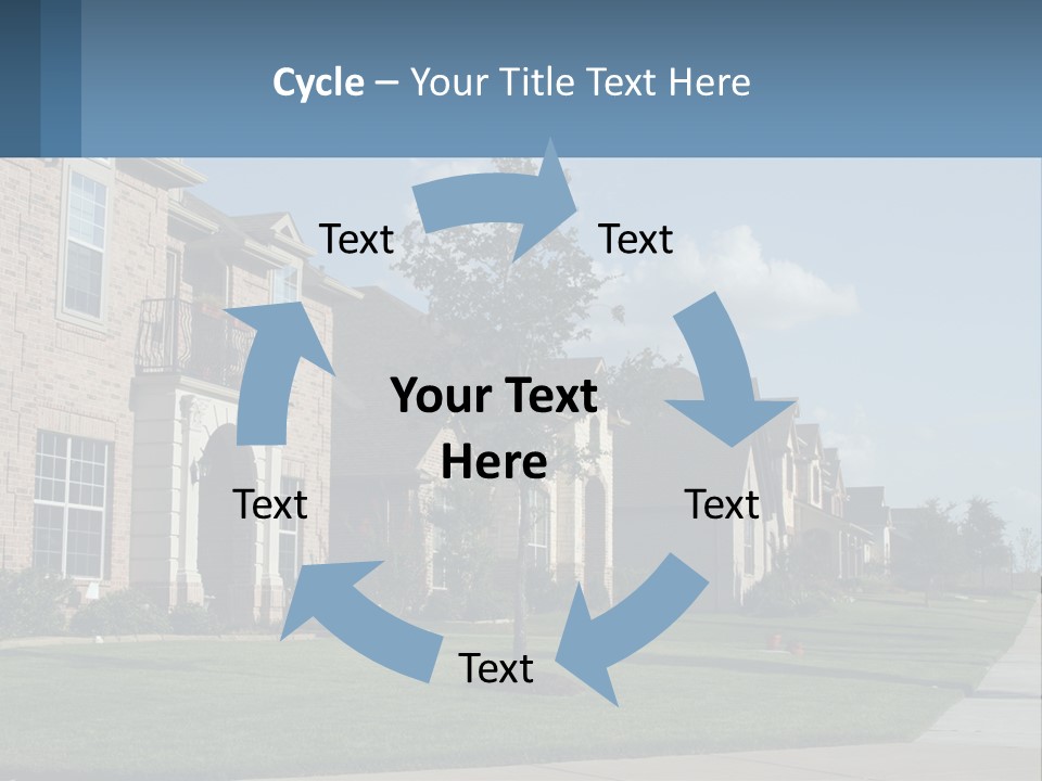 Render Illustration City PowerPoint Template