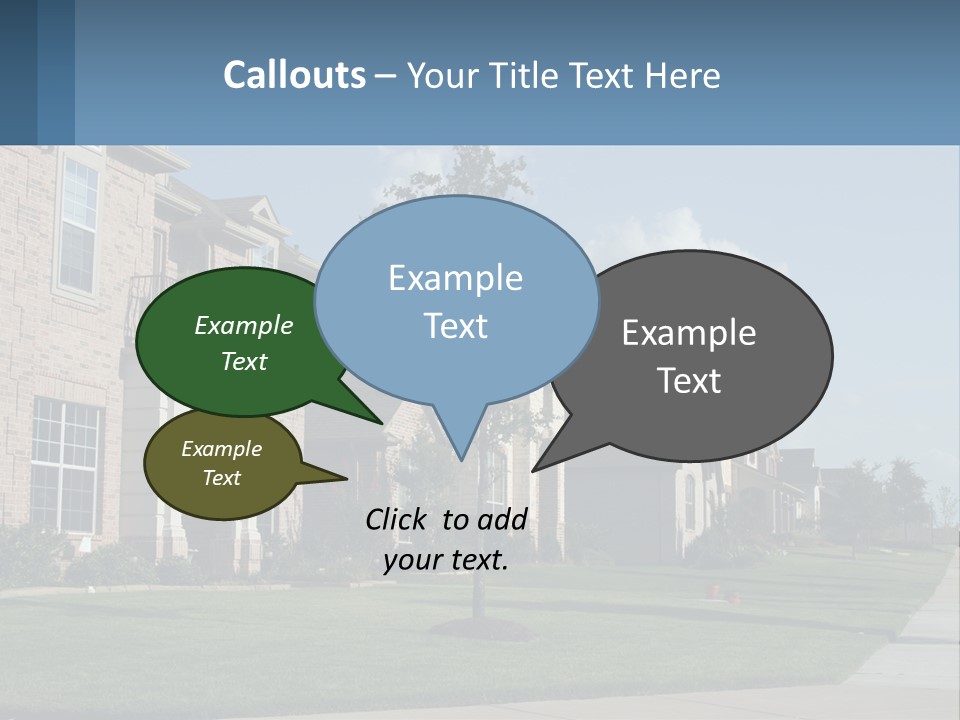 Render Illustration City PowerPoint Template