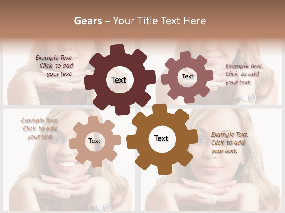 Square Urban Abstract PowerPoint Template