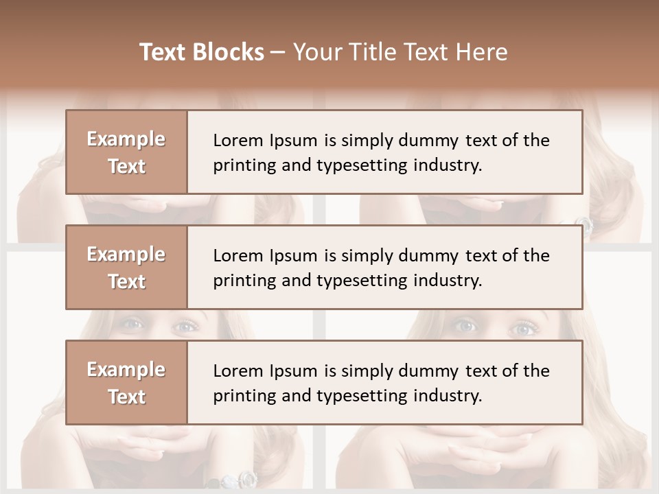 Square Urban Abstract PowerPoint Template