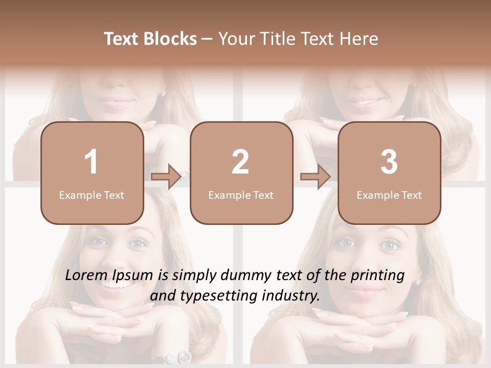 Square Urban Abstract PowerPoint Template
