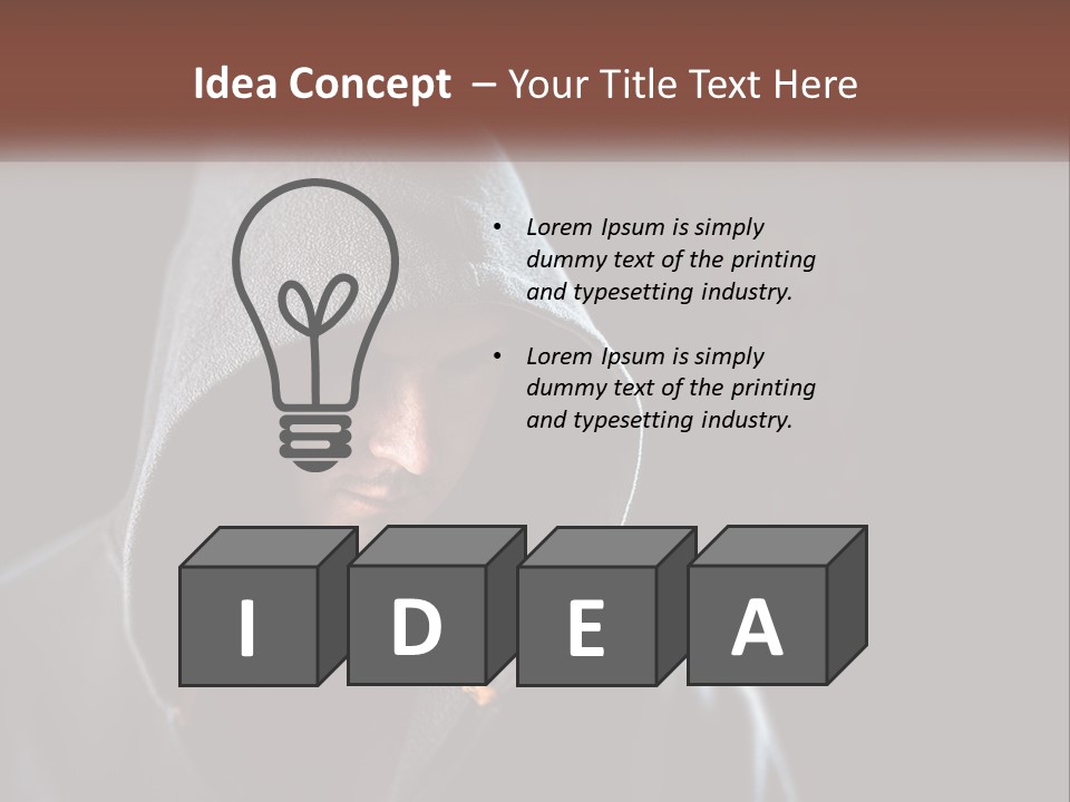 Cube World Light PowerPoint Template