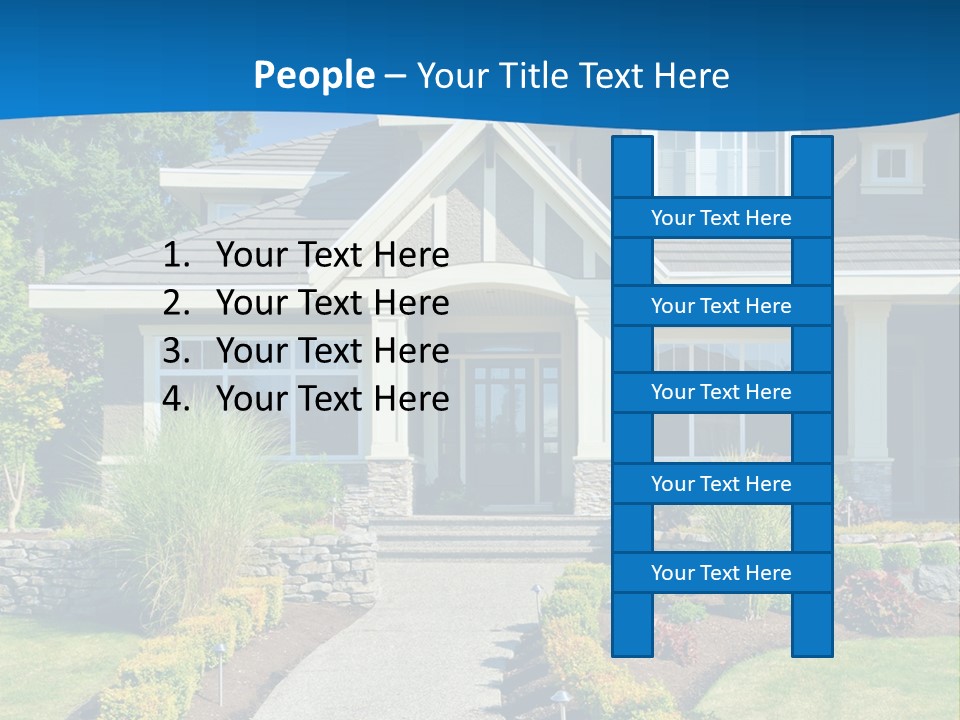 Square Ball Construction PowerPoint Template