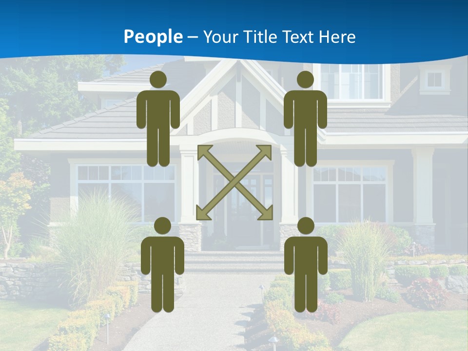 Square Ball Construction PowerPoint Template