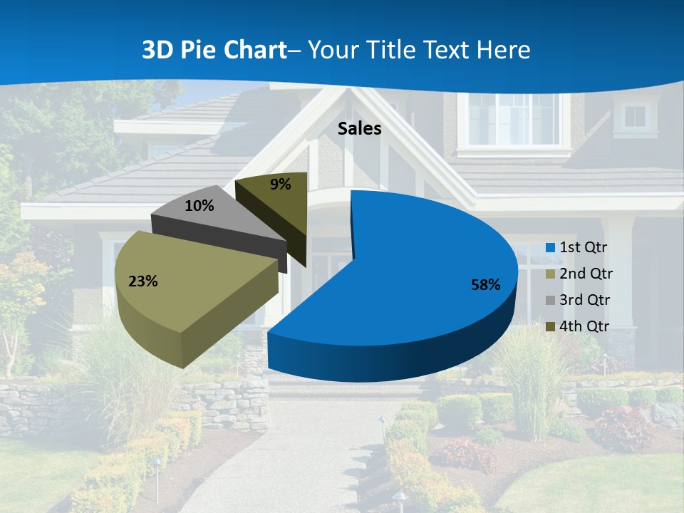 Square Ball Construction PowerPoint Template