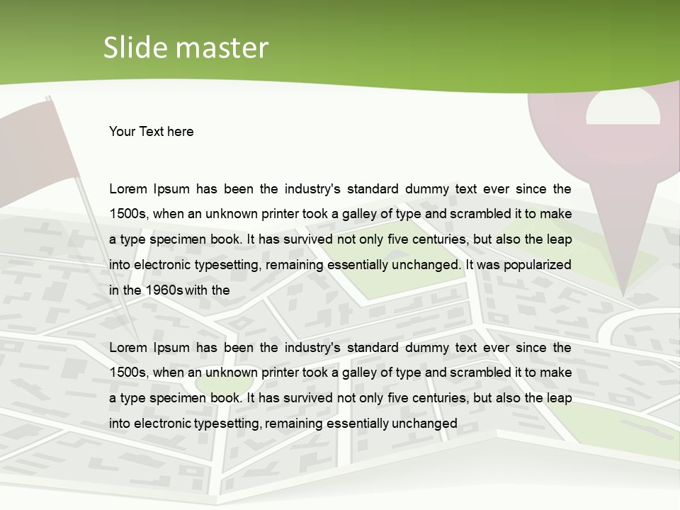 Global Cityscape Downtown PowerPoint Template