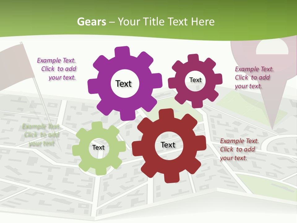 Global Cityscape Downtown PowerPoint Template