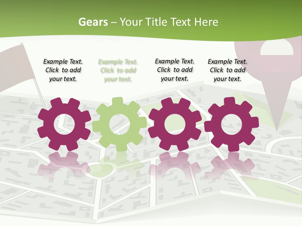 Global Cityscape Downtown PowerPoint Template