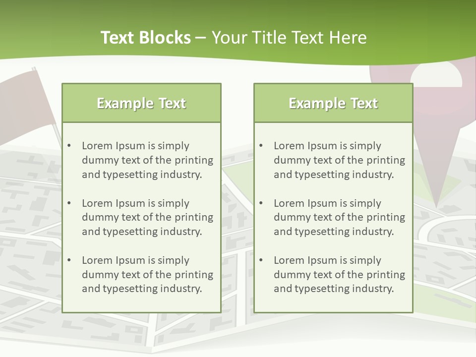 Global Cityscape Downtown PowerPoint Template