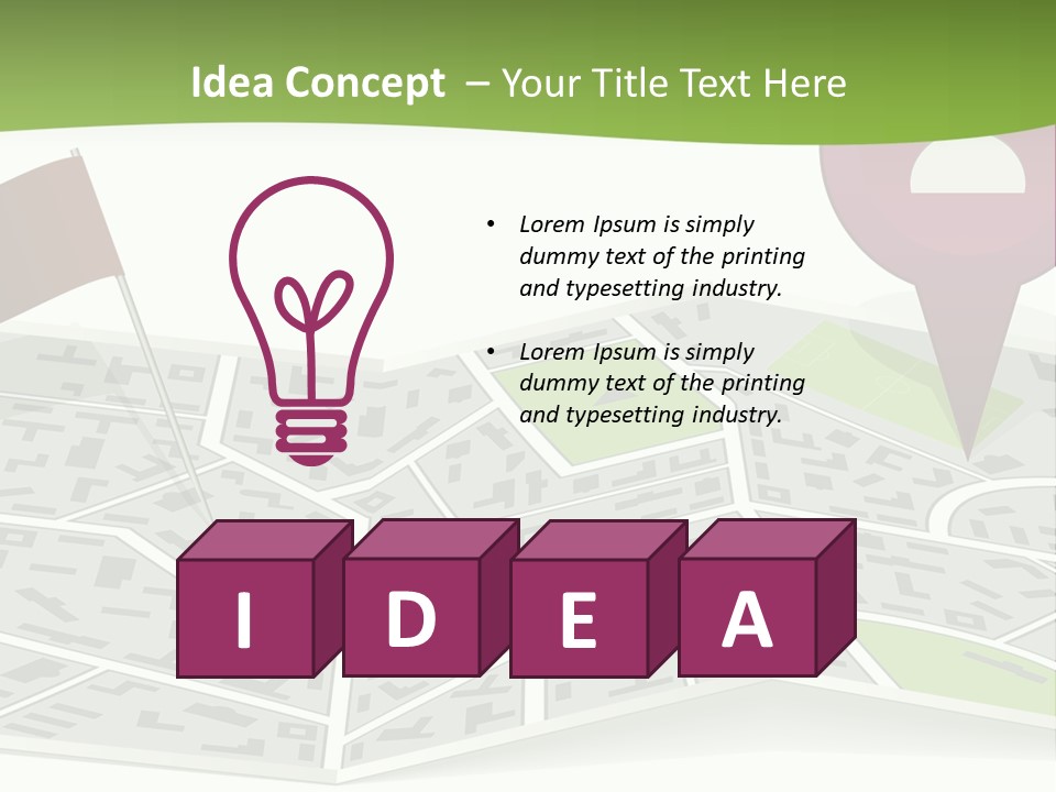 Global Cityscape Downtown PowerPoint Template