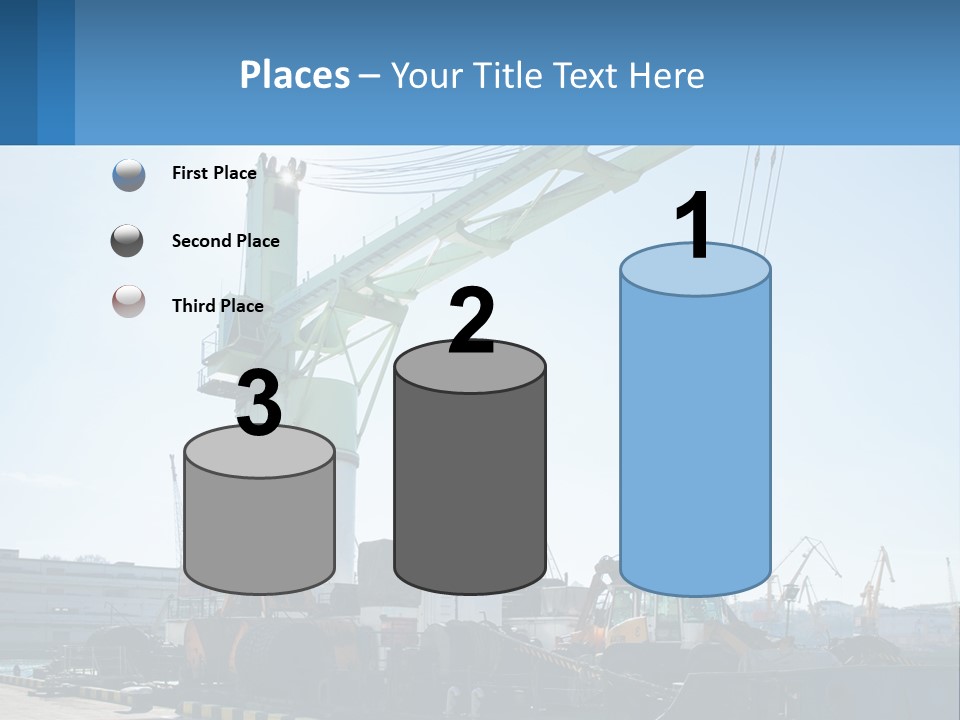 House Illustration Downtown PowerPoint Template